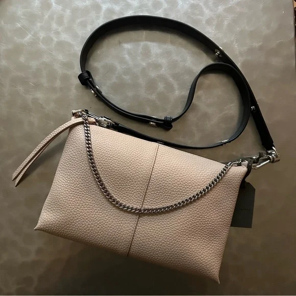 All Saints leather crossbody / clutch purse